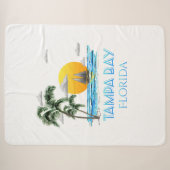 Couverture Sherpa Voile de Tampa Bay Floride (Devant (Horizontal))