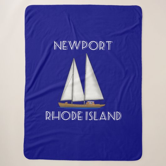 Couverture Sherpa Voile Newport Rhode Island (Devant)