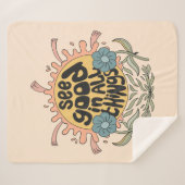 Couverture Sherpa Voir le bon dans toutes les choses Hippie Graphic (Devant (Horizontal))