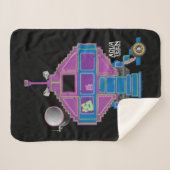 Couverture Sherpa Voiture Aqua Ado Hunger Force Mooninites (Devant (Horizontal))