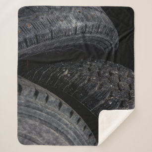 Couverture Sherpa Voiture automobile vieux pneus Black Road voyages
