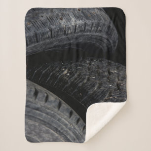 Couverture Sherpa Voiture automobile vieux pneus Black Road voyages