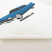 Couverture Sherpa Voiture classique bleu cool 1959 (3/4)