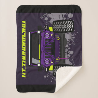 Couverture Sherpa Voiture violette
