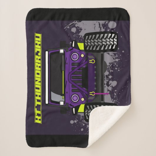 Couverture Sherpa Voiture violette (Devant)