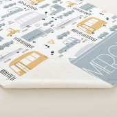 Couverture Sherpa Voitures mignonnes dans le Motif de la circulation (3/4)