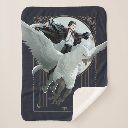 Couverture Sherpa Vol Anime HARRY POTTER™ avec Buckbeak (Devant)