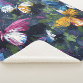 Couverture Sherpa Vol de papillon abstrait vibrant (1) (3/4)