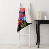 Couverture Sherpa Vol de Papillon Abstrait Vibrant (10) (En situation)