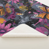 Couverture Sherpa Vol de papillon abstrait vibrant (4) (3/4)