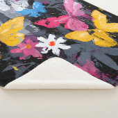 Couverture Sherpa Vol de Papillon Abstrait Vibrant (5) (3/4)