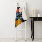 Couverture Sherpa Vol de Papillon Abstrait Vibrant (6) (En situation)