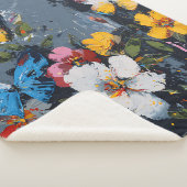 Couverture Sherpa Vol de papillon abstrait vibrant (9) (3/4)