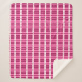 Couverture Sherpa Volet de fenêtre rose Impression contemporaine (Devant)