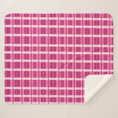 Couverture Sherpa Volet de fenêtre rose Impression contemporaine (Devant (Horizontal))