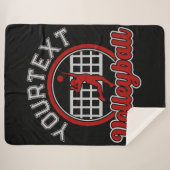 Couverture Sherpa Volleyball AJOUTER LE NOM Spike Ball Attaque Équip (Devant (Horizontal))