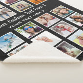 Couverture Sherpa VOS PHOTOS, TEXTE & COULEUR gros toison (3/4)