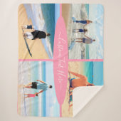 Couverture Sherpa Votre collection photo Sherpa Blanket avec texte p (Devant)