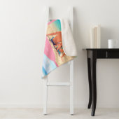 Couverture Sherpa Votre collection photo Sherpa Blanket avec texte p (En situation)