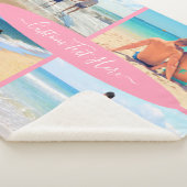 Couverture Sherpa Votre collection photo Sherpa Blanket avec texte p (3/4)