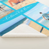 Couverture Sherpa Votre collection photo Sherpa Blanket avec texte p (3/4)