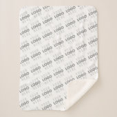 Couverture Sherpa Votre image/logo éclairé automatiquement + Motif (Devant)