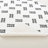 Couverture Sherpa Votre logo | Motif répété de substitution simple (3/4)