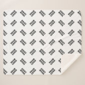 Couverture Sherpa Votre logo | Motif répété de substitution simple (Devant (Horizontal))