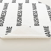Couverture Sherpa Votre Motif de nom d'entreprise | Noir et blanc (3/4)
