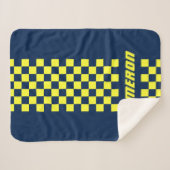 Couverture Sherpa Votre nom Couleurs entièrement personnalisées À da (Devant (Horizontal))