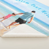 Couverture Sherpa Votre photo préférée Sherpa Blanket et texte perso (3/4)