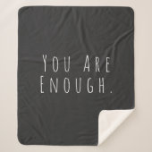 Couverture Sherpa VOUS EN ÊTES ASSEZ | Graphique d'art Word inspirat (Devant)