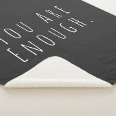 Couverture Sherpa VOUS EN ÊTES ASSEZ | Graphique d'art Word inspirat (3/4)