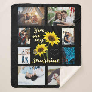 Couverture Sherpa Vous êtes ma Sunshine Sunflower Photo