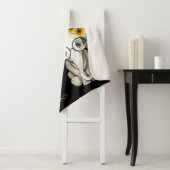 Couverture Sherpa Vous Êtes Mon Sunshine Hippie Sunflower Elephant (En situation)