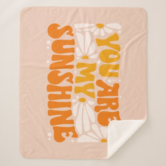 Couverture Sherpa Vous êtes mon Sunshine Super Graphisme (Devant)