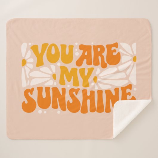 Couverture Sherpa Vous êtes mon Sunshine Super Graphisme (Devant (Horizontal))