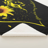 Couverture Sherpa Vous Êtes Mon Sunshine Tournesol Et Cheval (3/4)