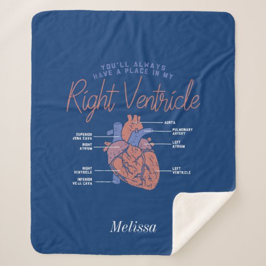 Couverture Sherpa Vous serez toujours dans mon coeur Infirmière pers (Devant)