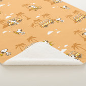 Couverture Sherpa Voyage sur route | Peanuts Snoopy Beach Motif (3/4)