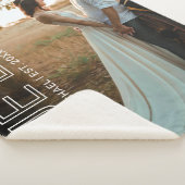 Couverture Sherpa Vrai Love Couple Photo Blanket en polaire (3/4)