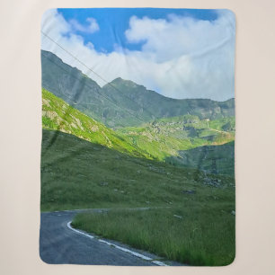 Couverture Sherpa Vue alpine de Transfagarasan – Art montagneux de R