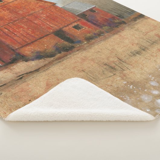 Couverture Sherpa Vue Barre rouge (3/4)