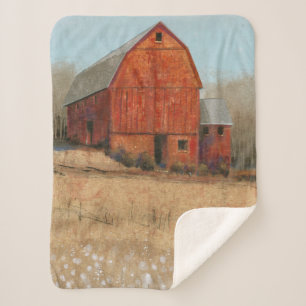 Couverture Sherpa Vue Barre rouge