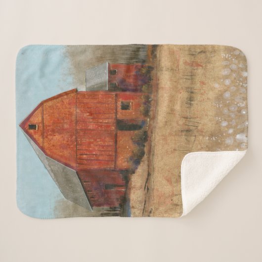 Couverture Sherpa Vue Barre rouge (Devant (Horizontal))