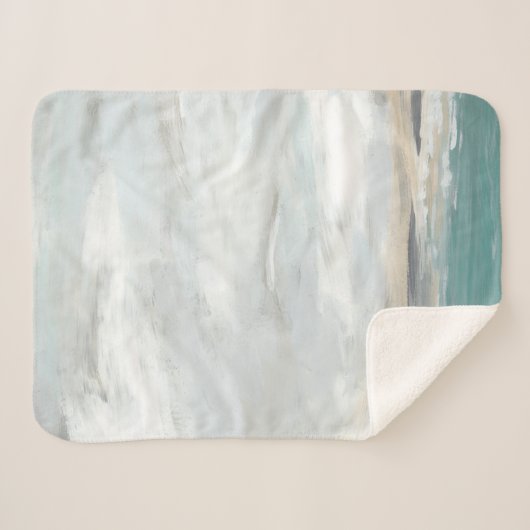 Couverture Sherpa Vue de Seafoam (Devant (Horizontal))