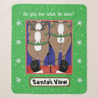 Couverture Sherpa Vue du Père Noël
