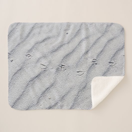 Couverture Sherpa Vue en haut des dunes de sable (Devant (Horizontal))