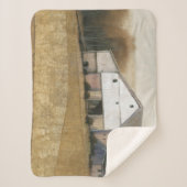 Couverture Sherpa Vue Grange blanche (Devant)