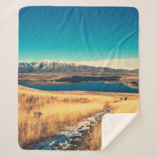 Couverture Sherpa Vue pittoresque sur le point de vue du sommet du M